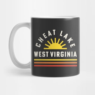 Cheat Lake West Virginia Camping Retro Vintage Sunshine Mug
